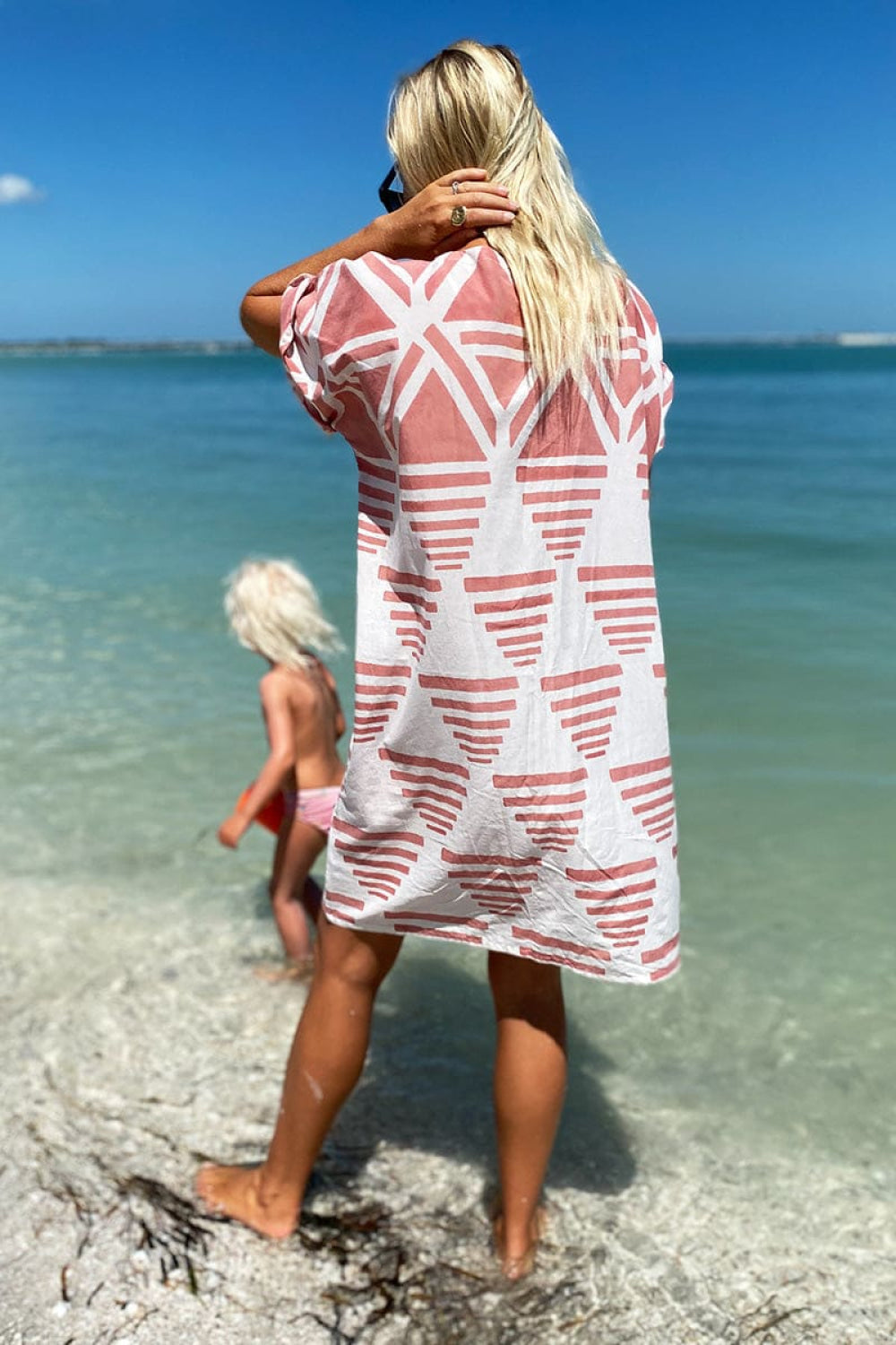 Rise Caftan - Muted Clay Linen Organic - One Size - Cover-up