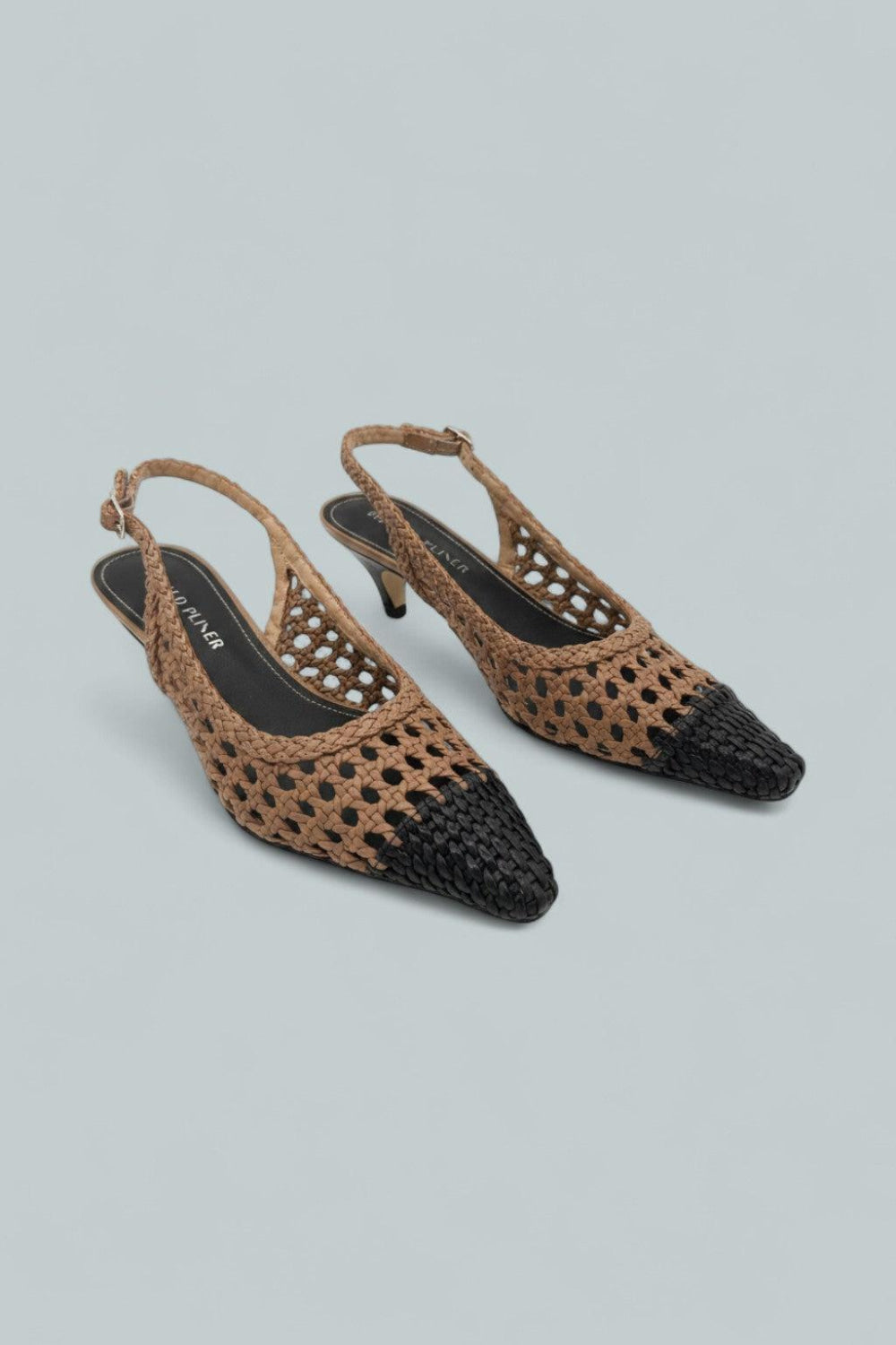 Risha Leather Slingback Pumps - Tobacco - 7.5 - Slingback