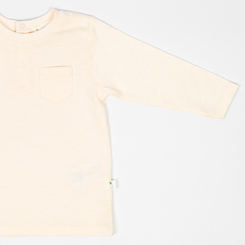 Long Sleeve Slub Jersey Shirt - Oat Milk