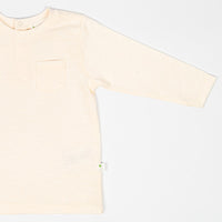 Long Sleeve Slub Jersey Shirt - Oat Milk