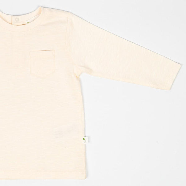 Long Sleeve Slub Jersey Shirt - Oat Milk