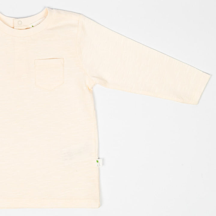 Long Sleeve Slub Jersey Shirt - Oat Milk