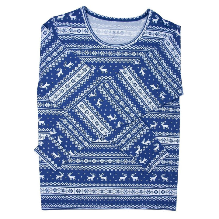 Adult 2-Piece Pajama - Fair Isle Deer