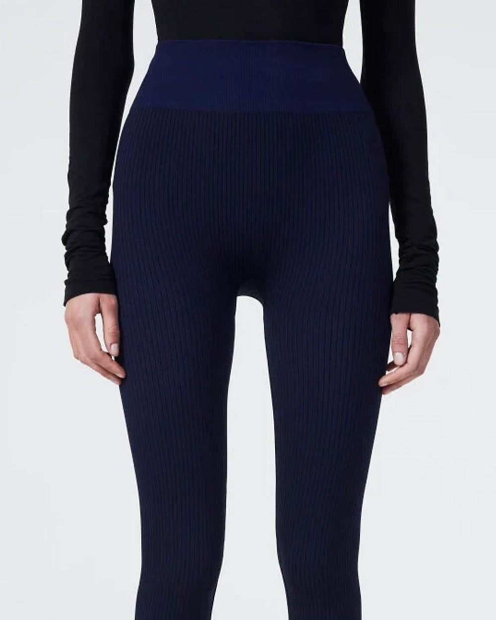 Rodebjer Colab Ria RIb Leggings - Navy - Leggings