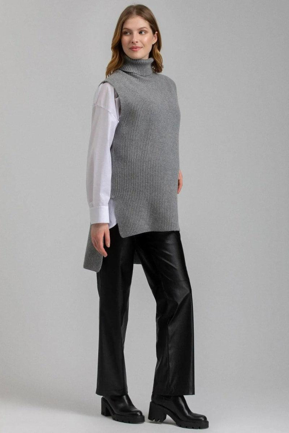 ROMEO Maternity Pants In Vegan Leather - Black - Pants