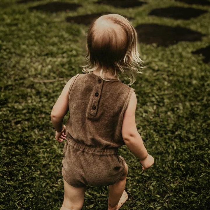 The Vintage Romper - Olive One Pieces The Simple Folk 