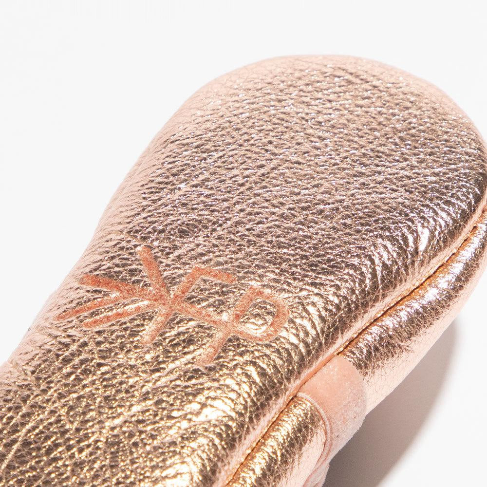 Rose Gold Ballet Slipper Baby Shoe - ’Flats - Baby Kids Adult All’