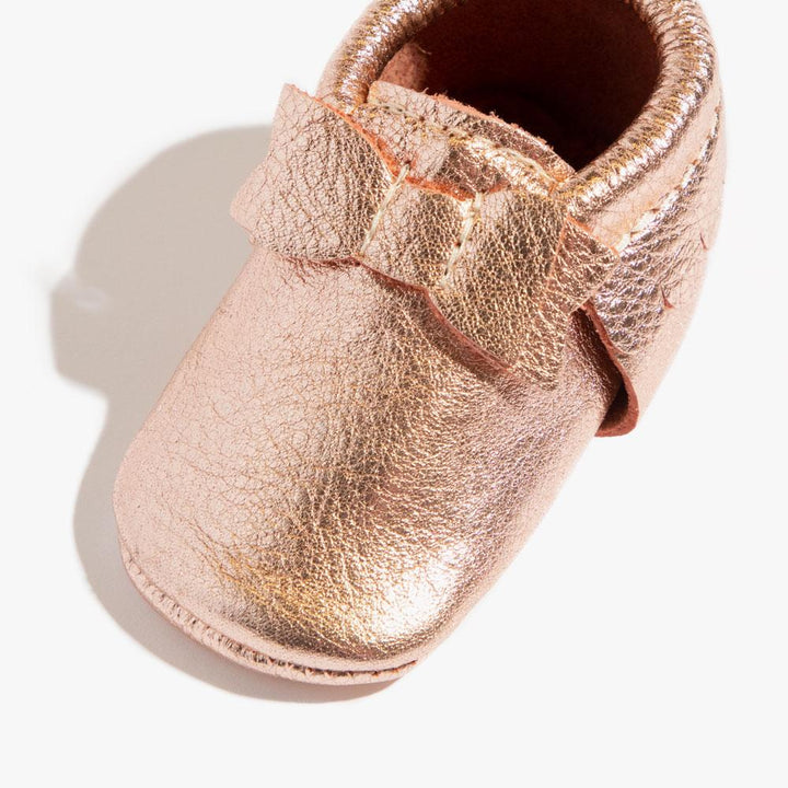 Rose Gold Bow Baby Shoe - ’Bootie - Baby Kids Adult’