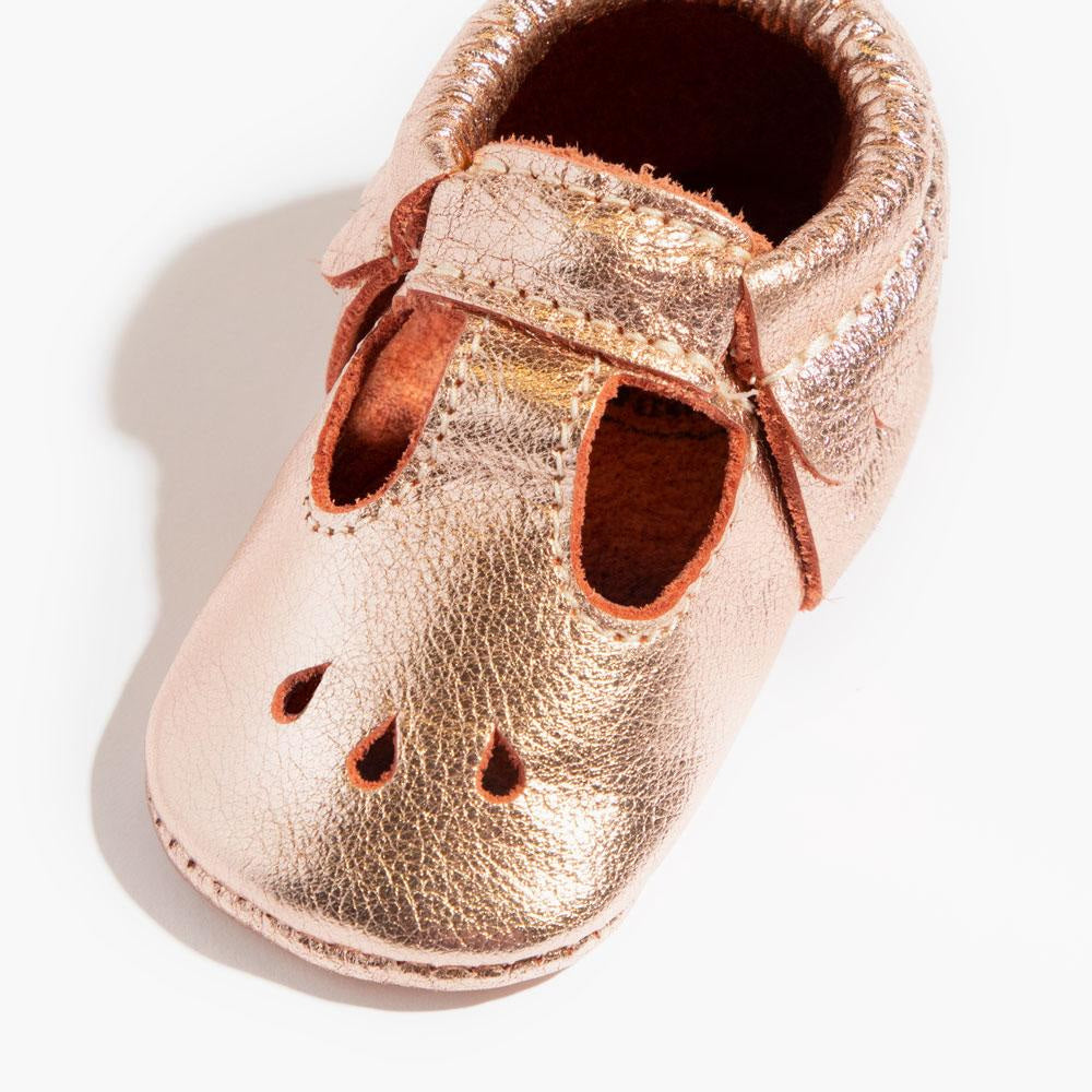 Rose Gold Mary Jane Baby Shoe - ’Bootie - Baby Kids Adult’
