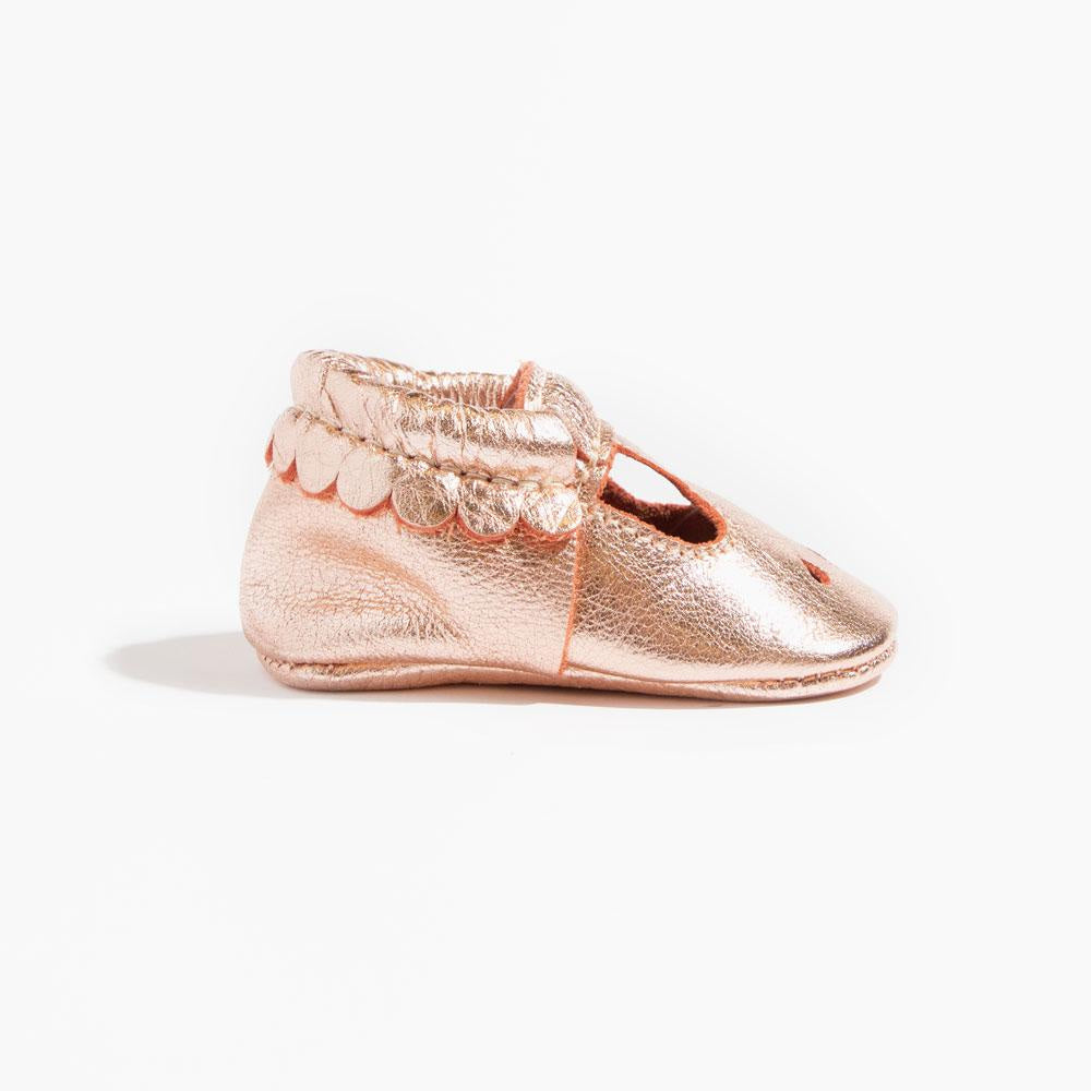 Rose Gold Mary Jane Baby Shoe - ’Bootie - Baby Kids Adult’