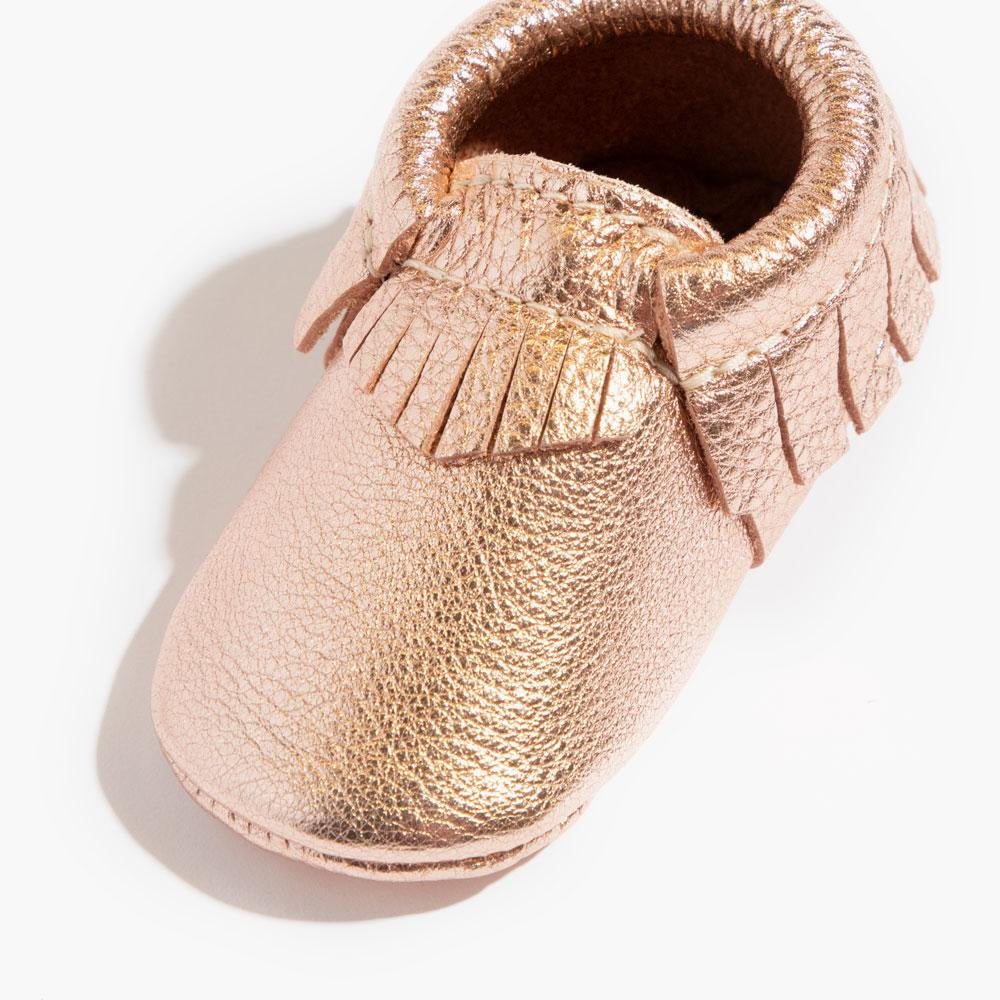 Rose Gold Moccasin Baby Shoe - ’Moccasin - Kids Adult’