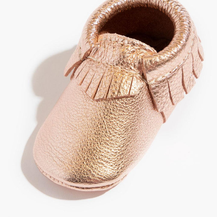 Rose Gold Moccasin Baby Shoe - ’Moccasin - Kids Adult’