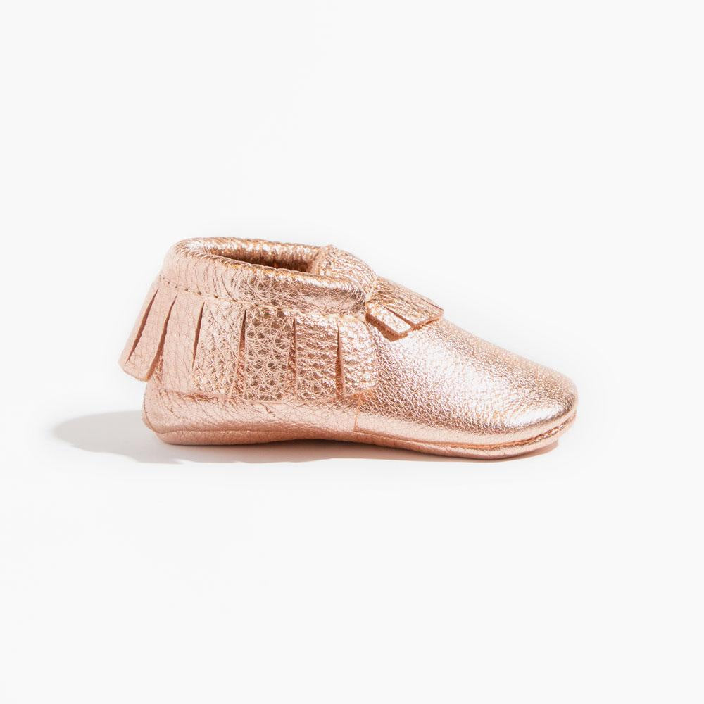 Rose Gold Moccasin Baby Shoe - ’Moccasin - Kids Adult’