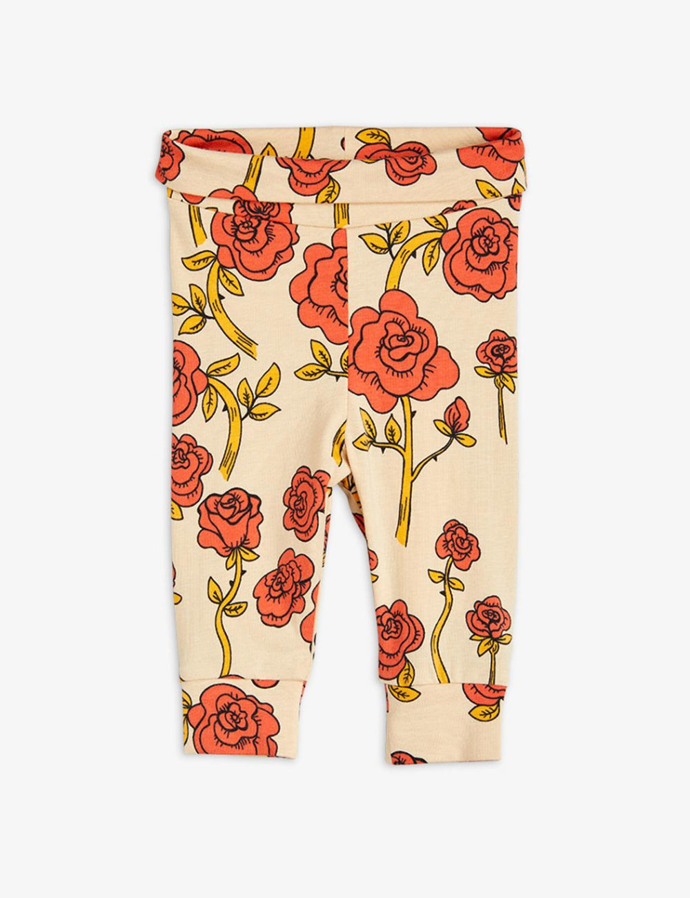 Roses Aop Nb Leggings - Red - Leggings