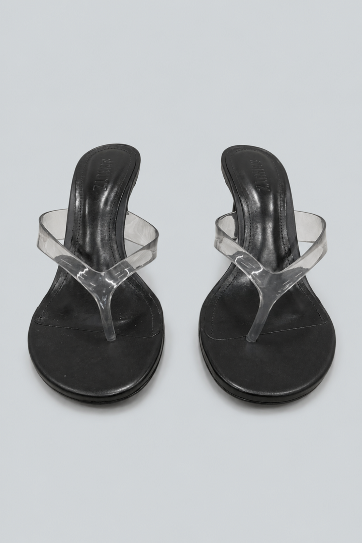 Roslyn Jelly Thong Sandal - Black - 8 - Sandal