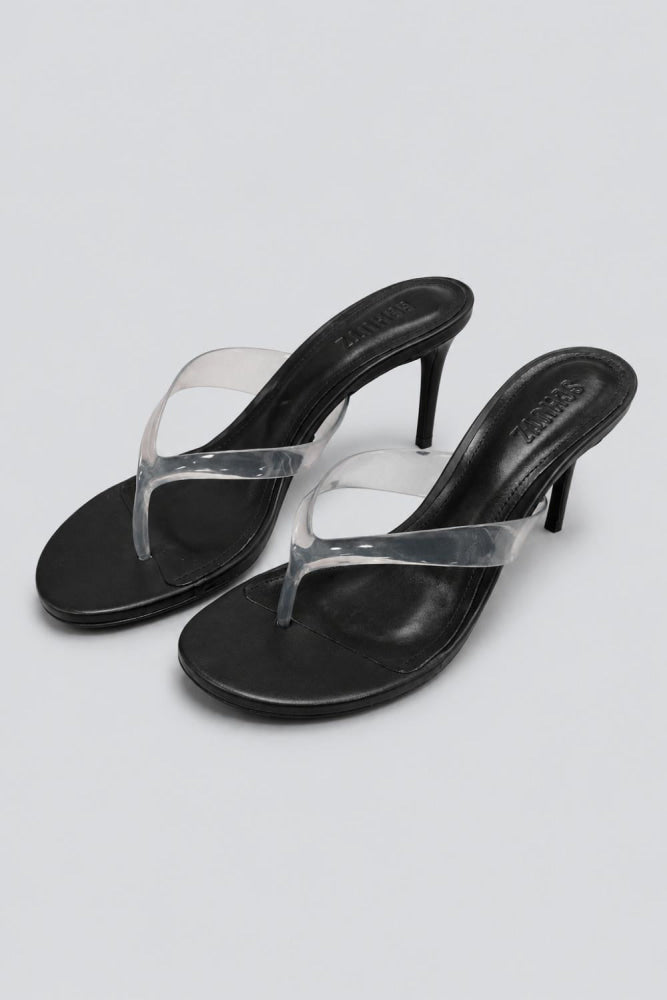 Roslyn Jelly Thong Sandal - Black - 8 - Sandal