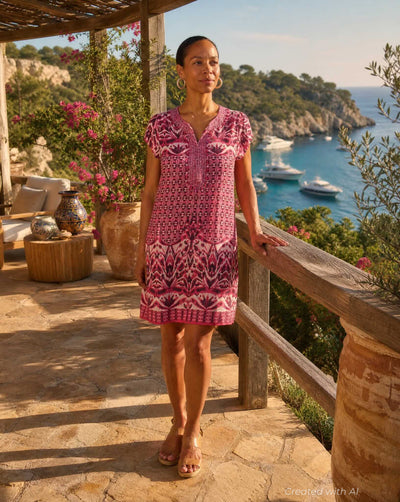 Rowena Tunic - Fuschia - Dresses