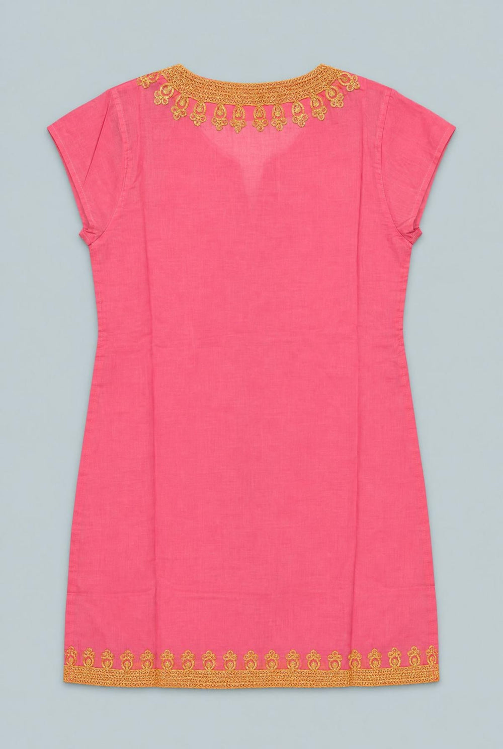 Rowena Tunic - Pink/Gold - S - Tunic