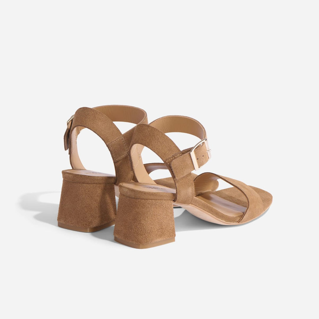 Stella Go-To Block Heel - Taupe Suede - FINAL SALE