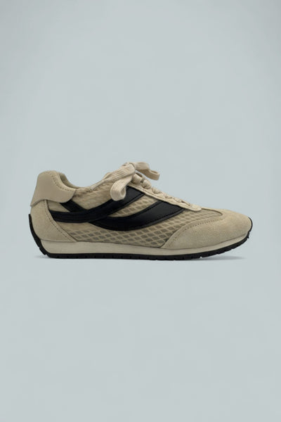 Oasis Mesh & Leather Runner Sneaker - Moonlight/Black