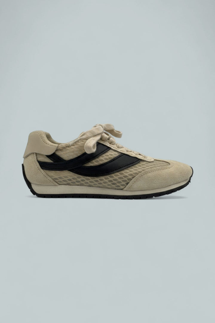Oasis Mesh & Leather Runner Sneaker - Moonlight/Black