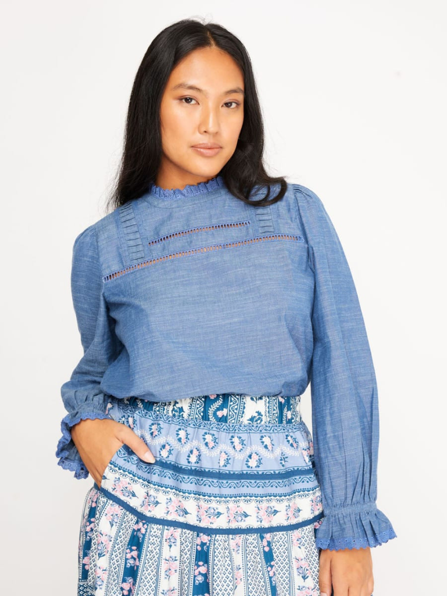 Ruby Blouse - Chambray - Blouse