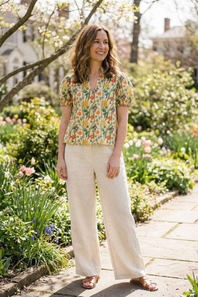 Ruby Top - Floral Symphony - Blouse