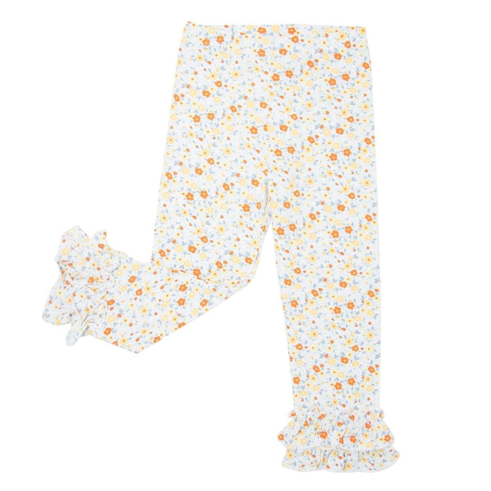 Ruffle Bottom Legging - Liberty Floral - Leggings