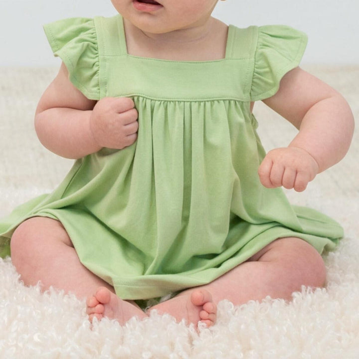 Ruffle Dress & Bloomer - Sage - Dresses