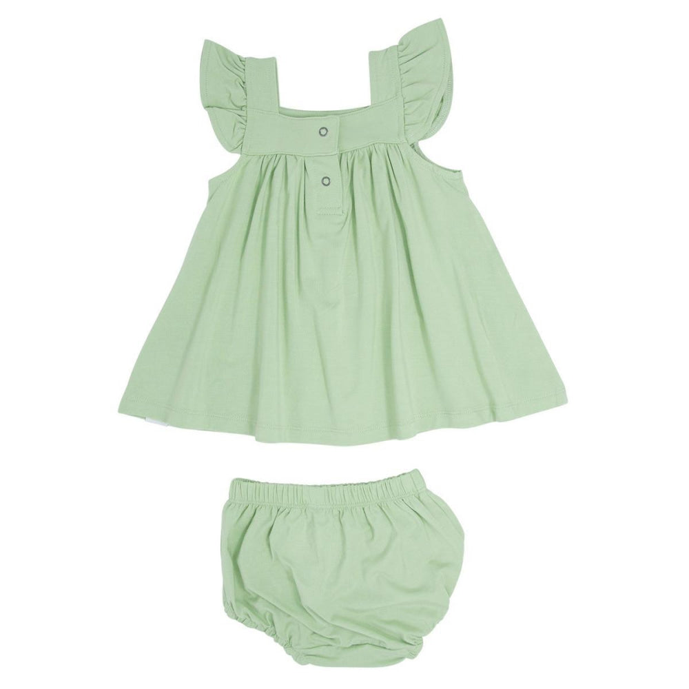 Ruffle Dress & Bloomer - Sage - Dresses