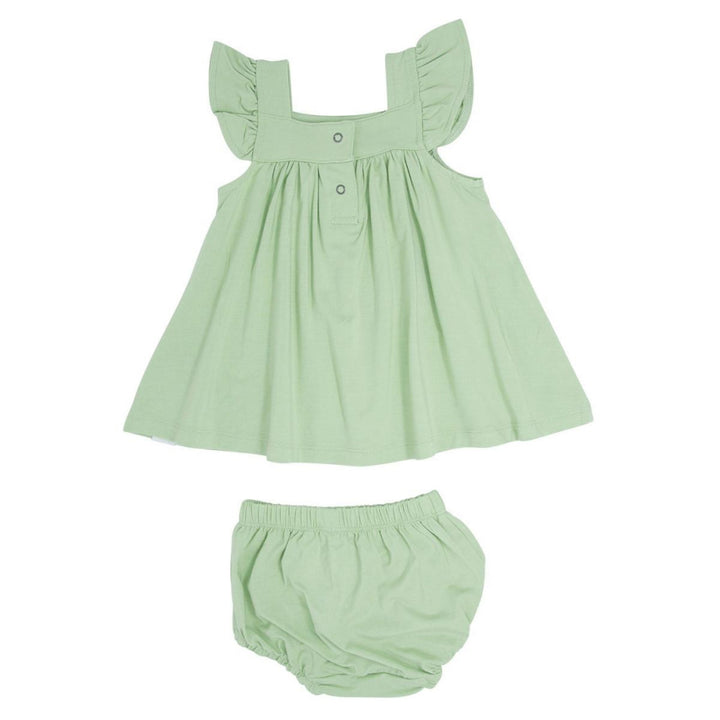 Ruffle Dress & Bloomer - Sage - Dresses