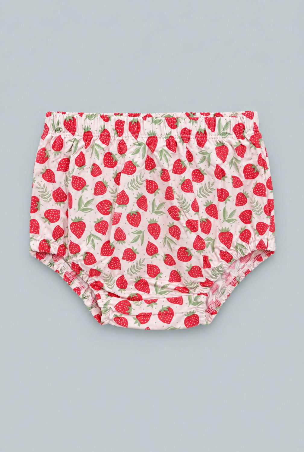 Ruffle Dress With Bloomer - Strawberry Basil - Dresses