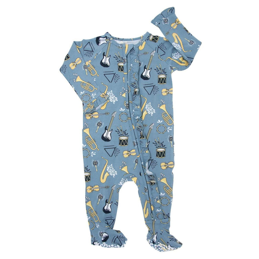 Ruffle Footie - On That Note - On That Note - Pajamas