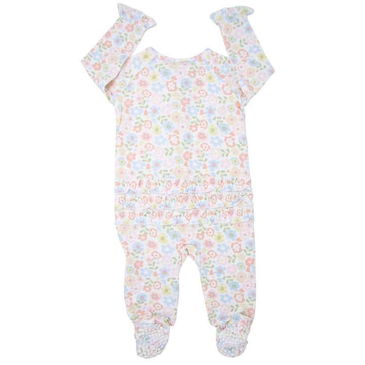 Ruffle Footie - Pretty Pansy - Pajamas