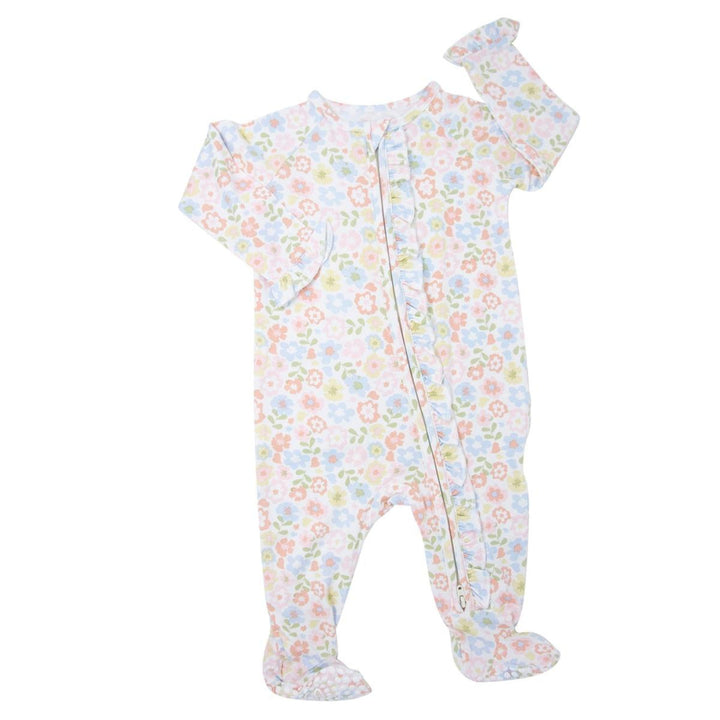 Ruffle Footie - Pretty Pansy - Pajamas