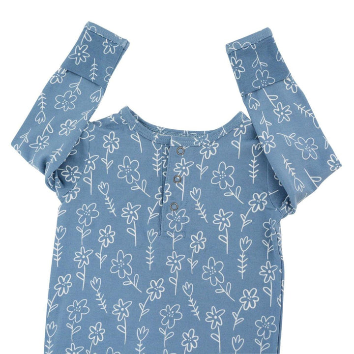 Ruffle Gown - Blue Doodle - OS - Nightgown