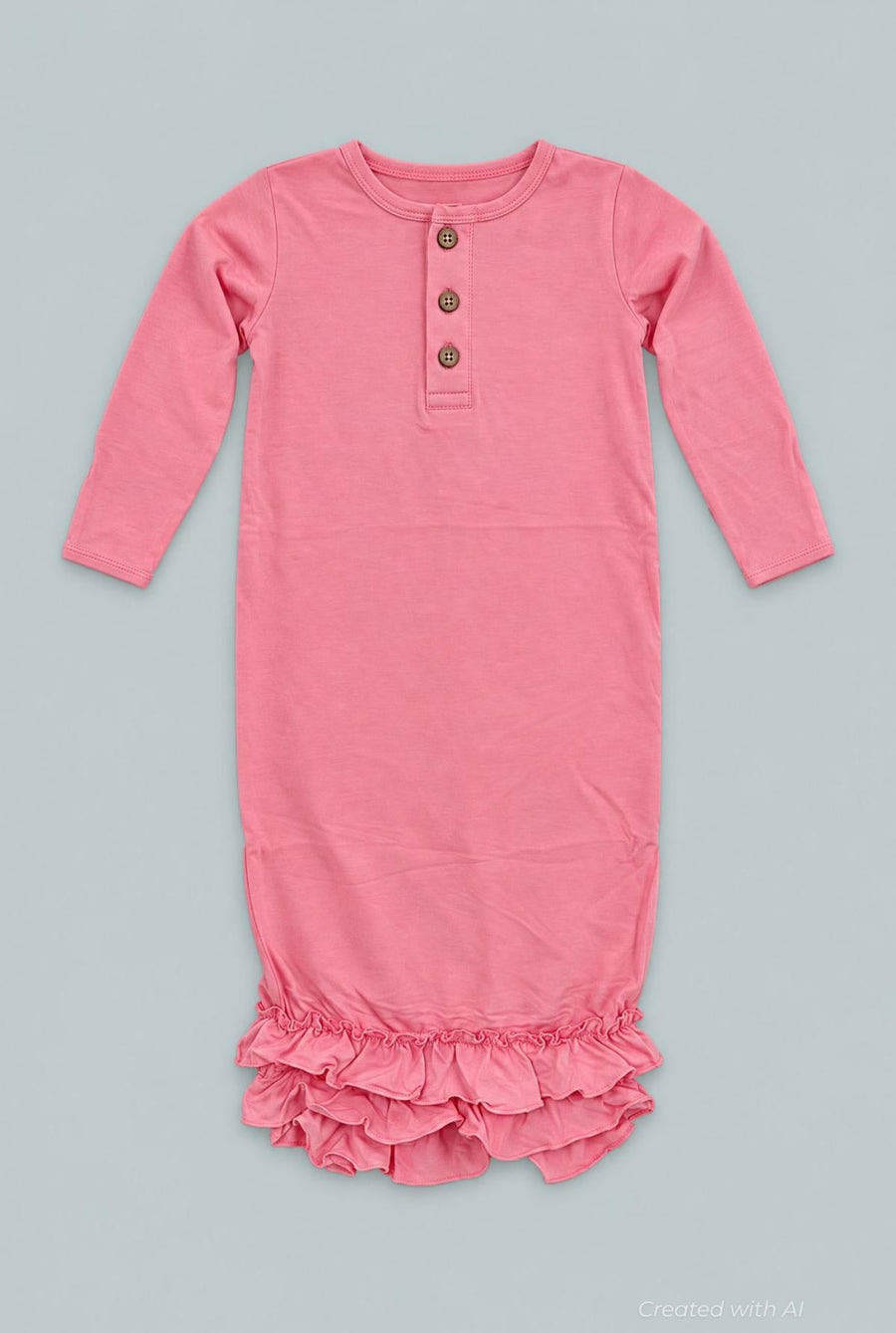 Ruffle Gown - Candy Pink - OS - Gown