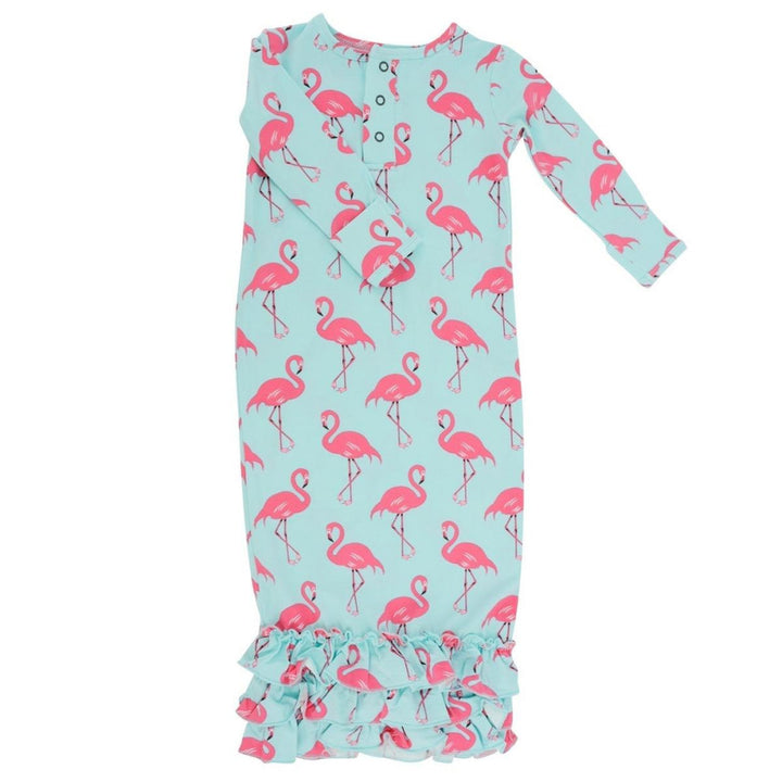 Ruffle Gown - Flamingo Aqua - OS - Nightgown
