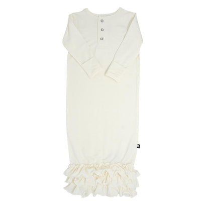 Ruffle Gown - Ivory Cream - OS - Nightgown