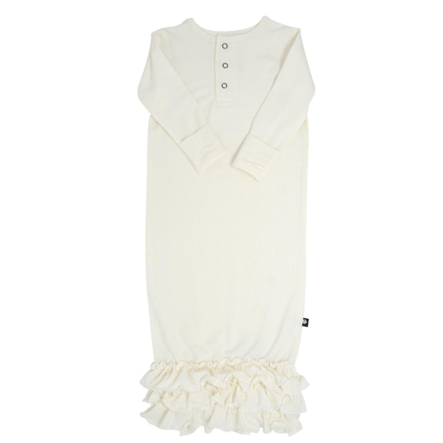 Ruffle Gown - Ivory Cream - OS - Nightgown