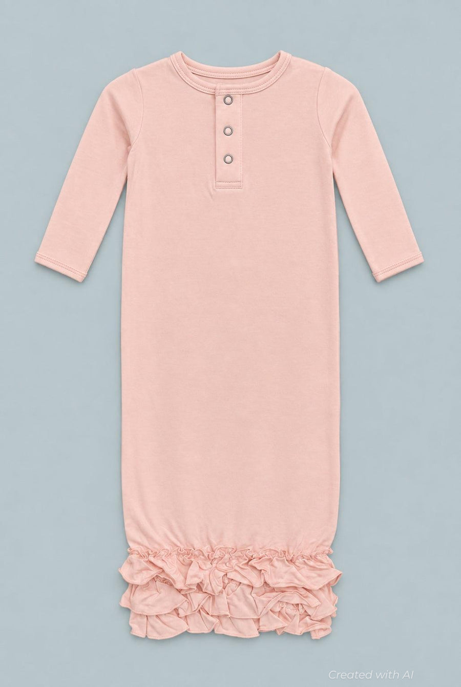 Ruffle Gown - Pink Blush - OS - Gown