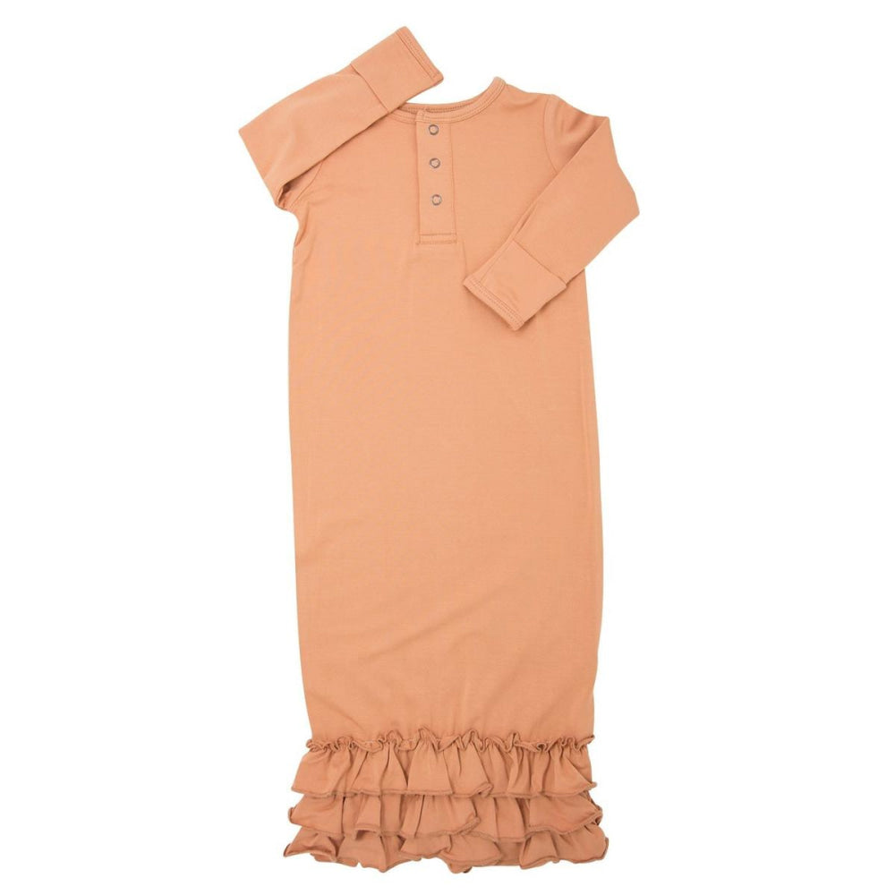 Ruffle Gown - Pumpkin Spice - OS - Nightgown