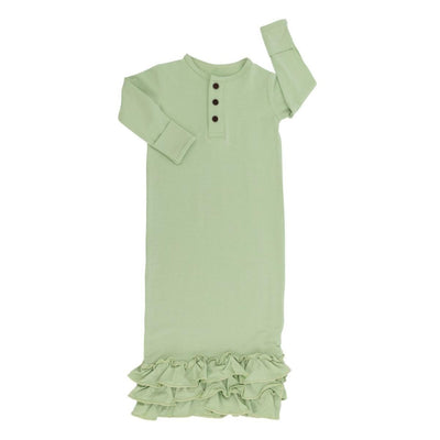 Ruffle Gown - Sage - OS - Nightgown
