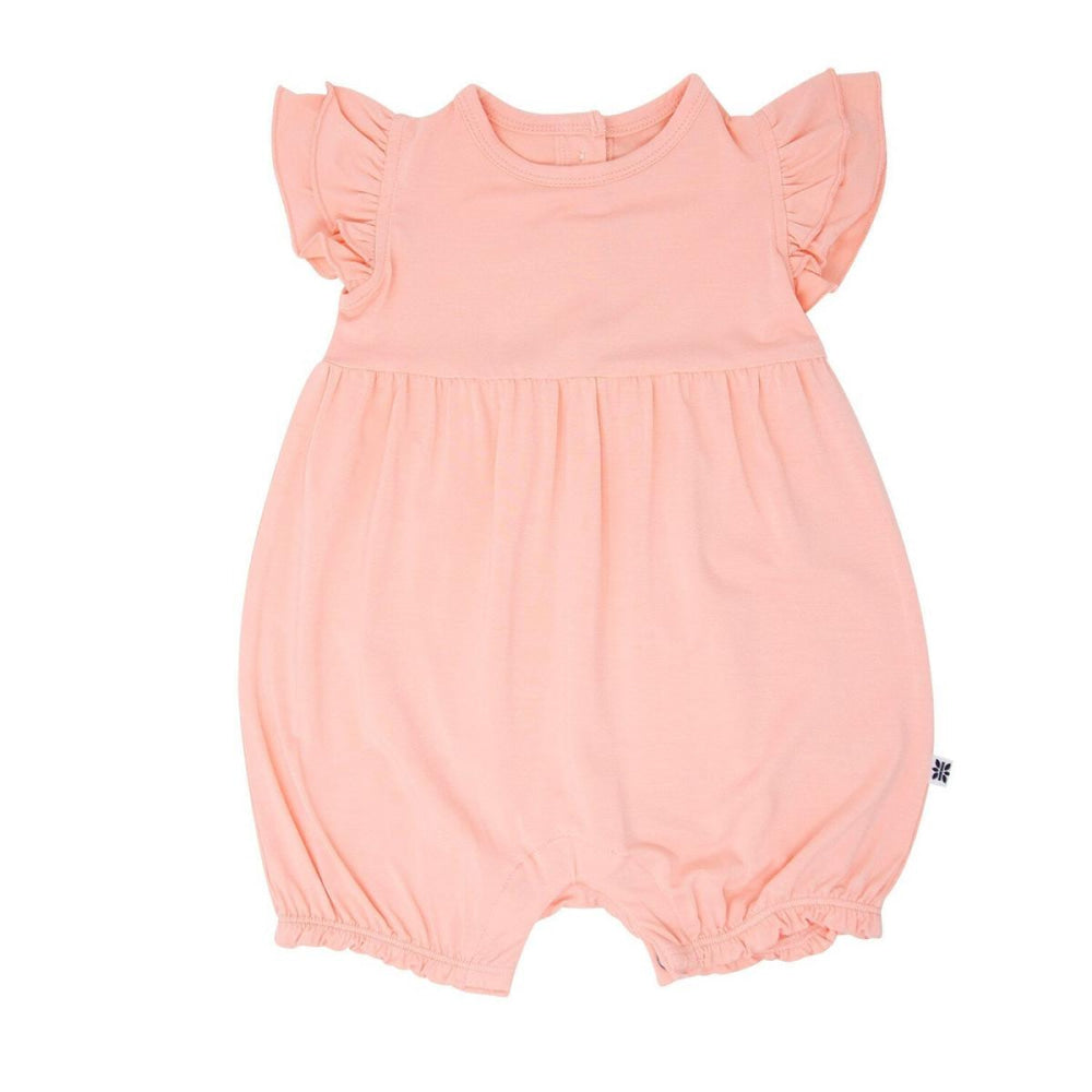 Ruffle Romper - Apricot - Romper