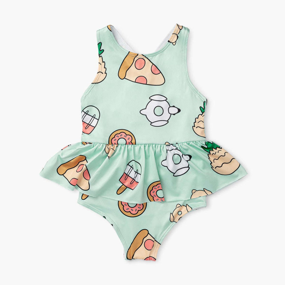 Ruffle Skirt Swimsuit - Pool Party - One Piece Swim