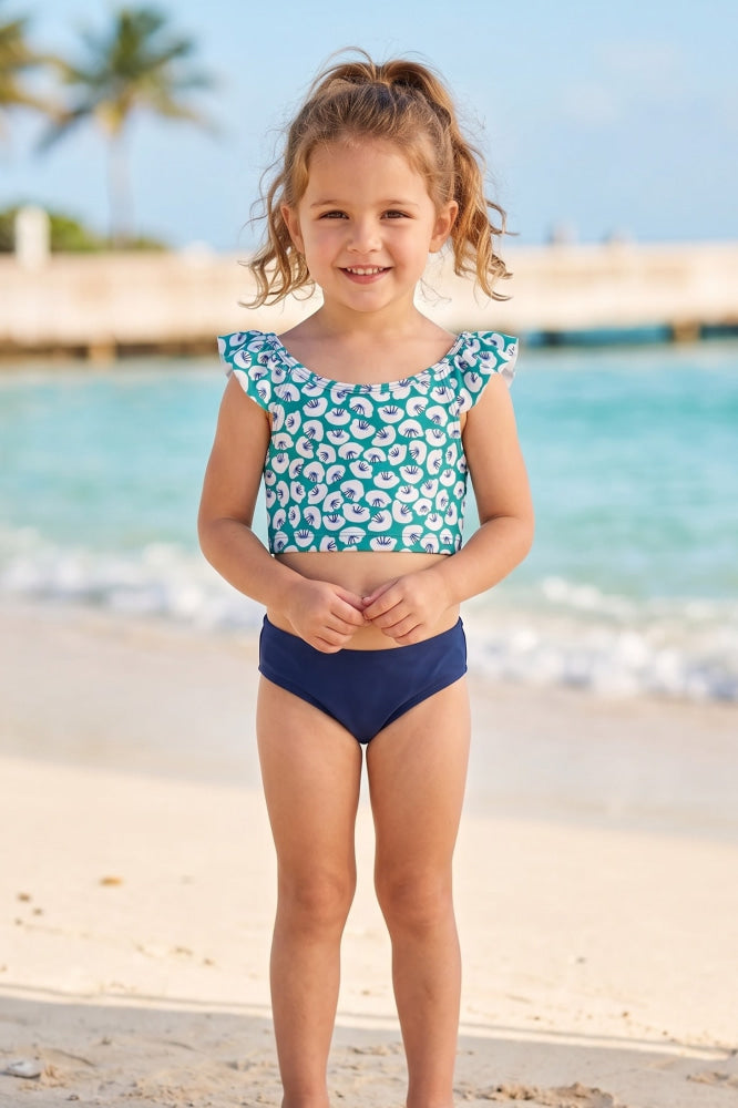 Ruffle Tankini Top - Rolling Floral - 5yr - Bikini Top