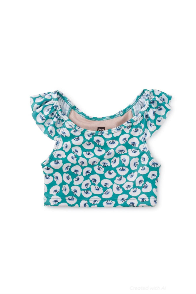 Ruffle Tankini Top - Rolling Floral - 5yr - Bikini Top
