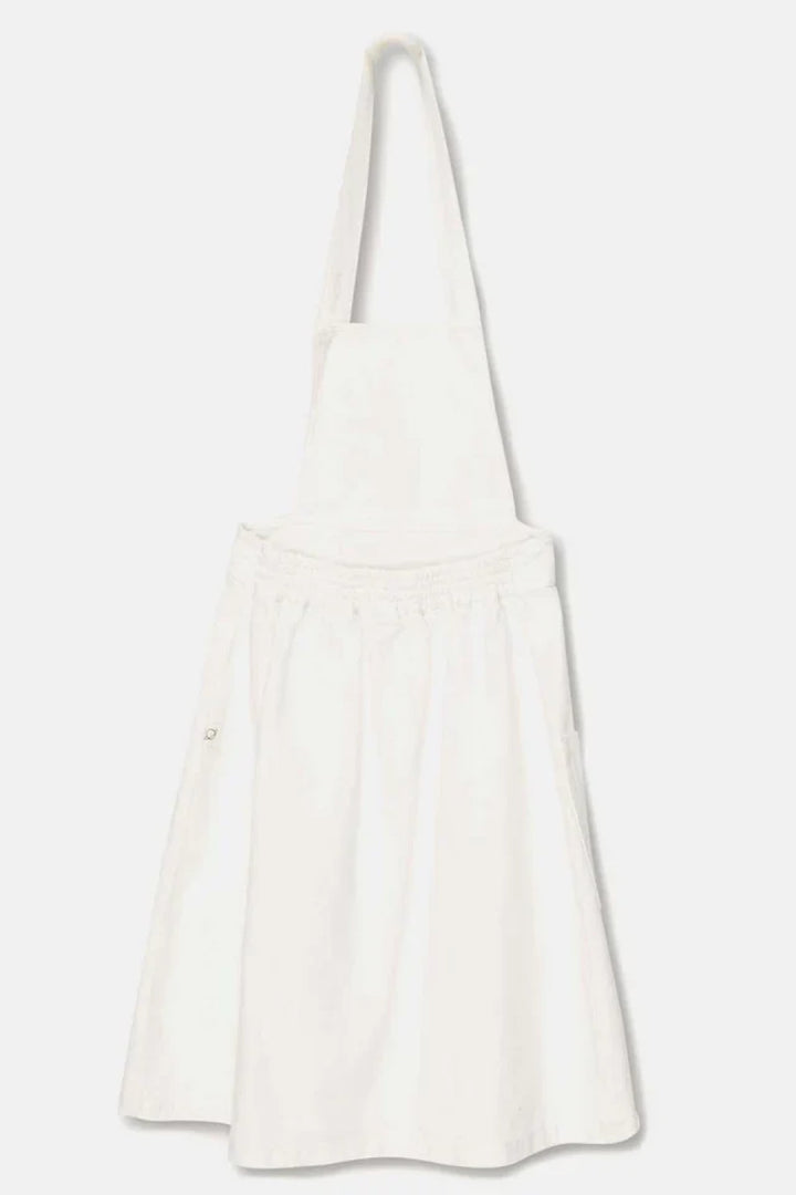 Rustic cotton one-shoulder dress - Ivory - 6Y - Dresses
