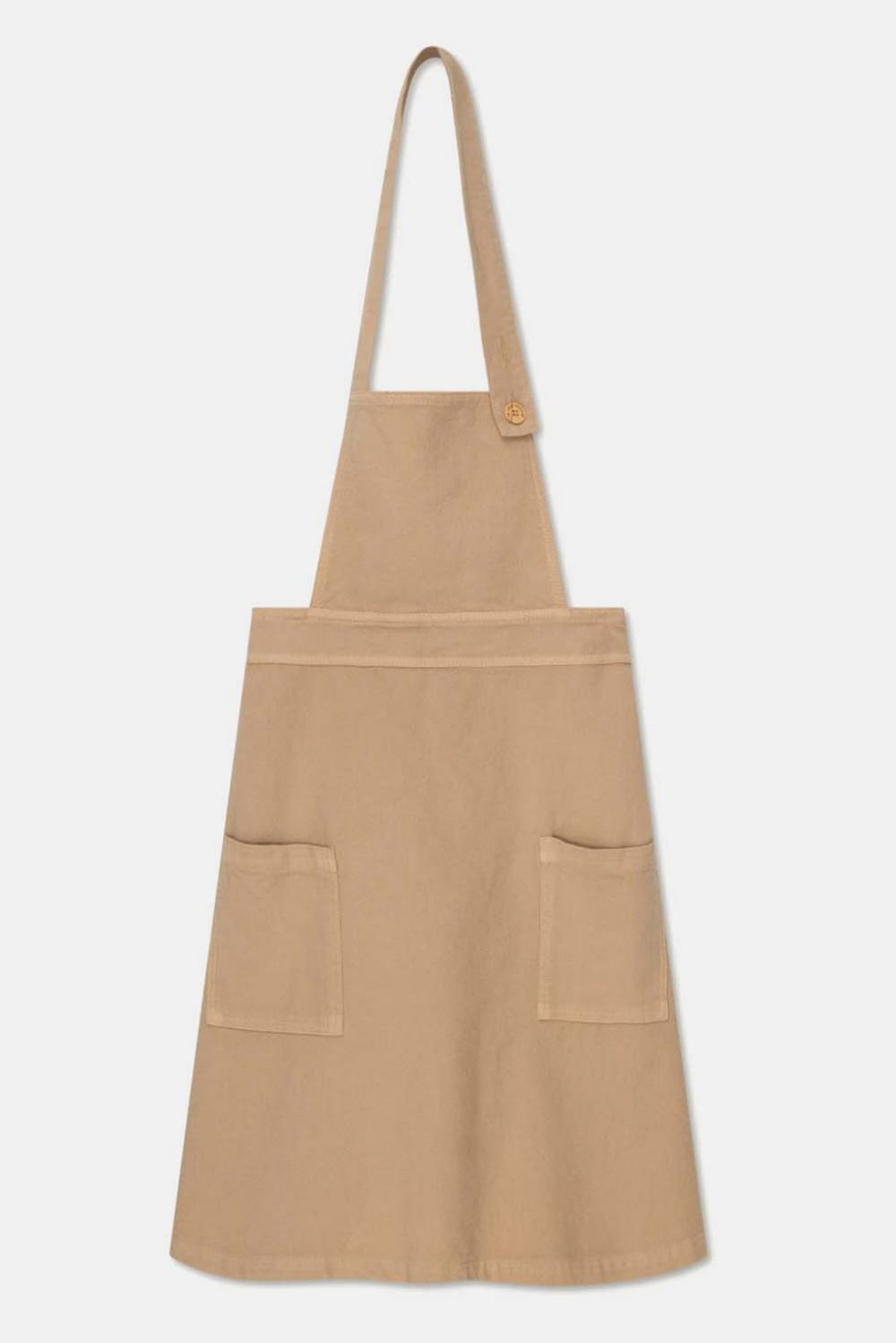 Rustic cotton one-shoulder dress - Sand - 6Y - Dresses