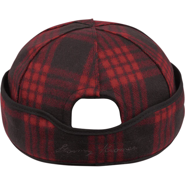 Millie Cap - Black/Red Tartan